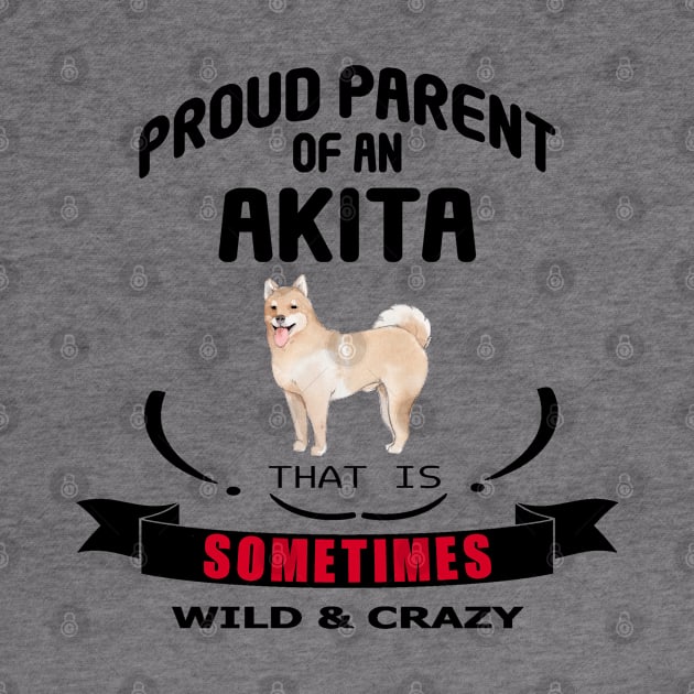 Proud parent of an Akita dog by artsytee